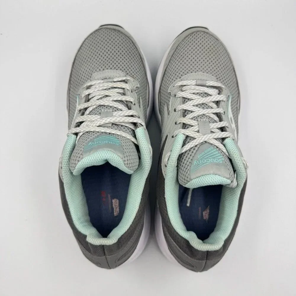 Saucony Women’s Sz 8.5 Cohesion 13 S10559-3 Gray Running Shoes Lace Up Low Top